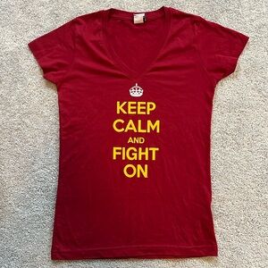 USC Women size M Keep Calm and Fight On Tee